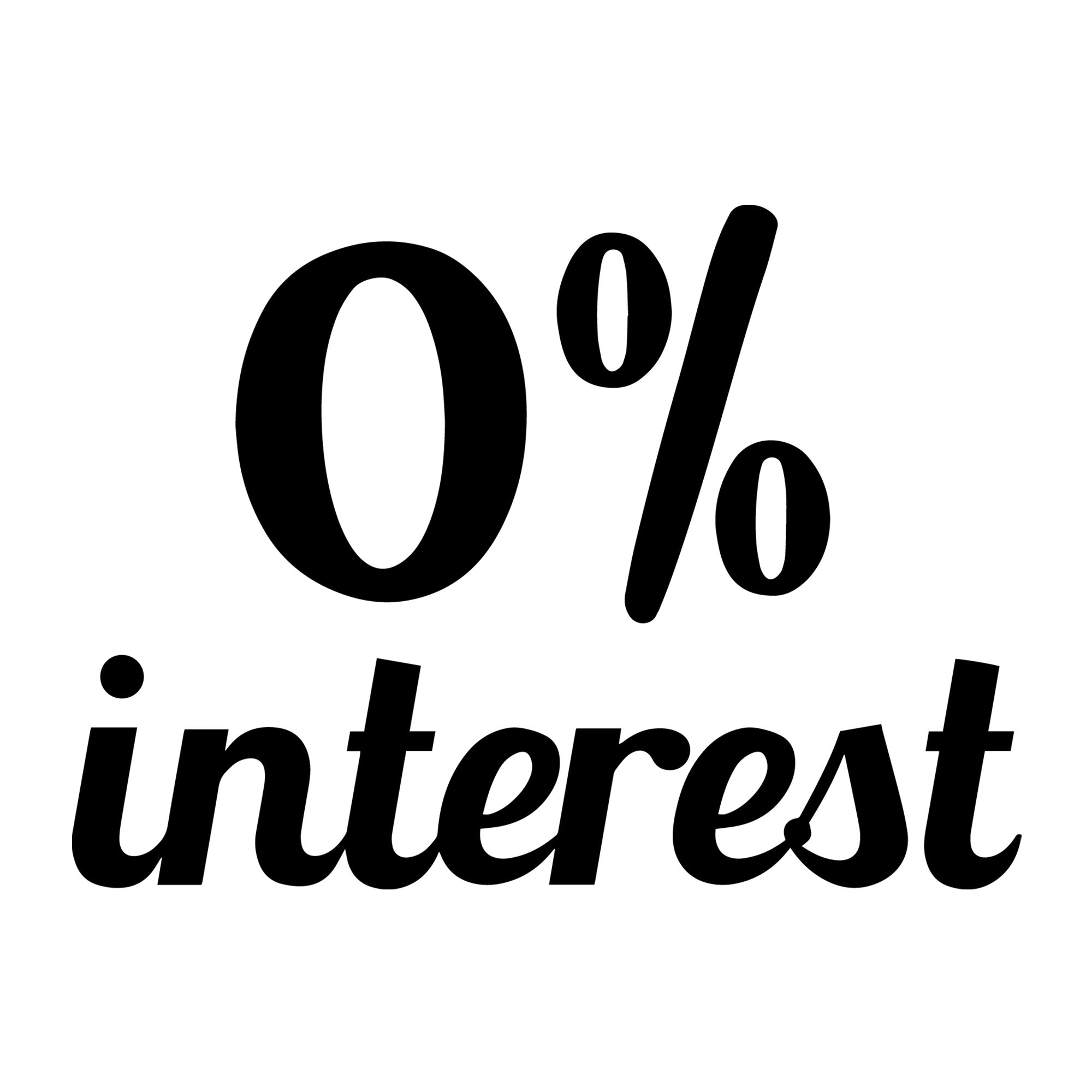 Zero Percent Interest SVG for Cricut, Silhouette, laser cutting, vinyl, sublimation, sassy shirts, decals, mugs, and DIY craft projects.
