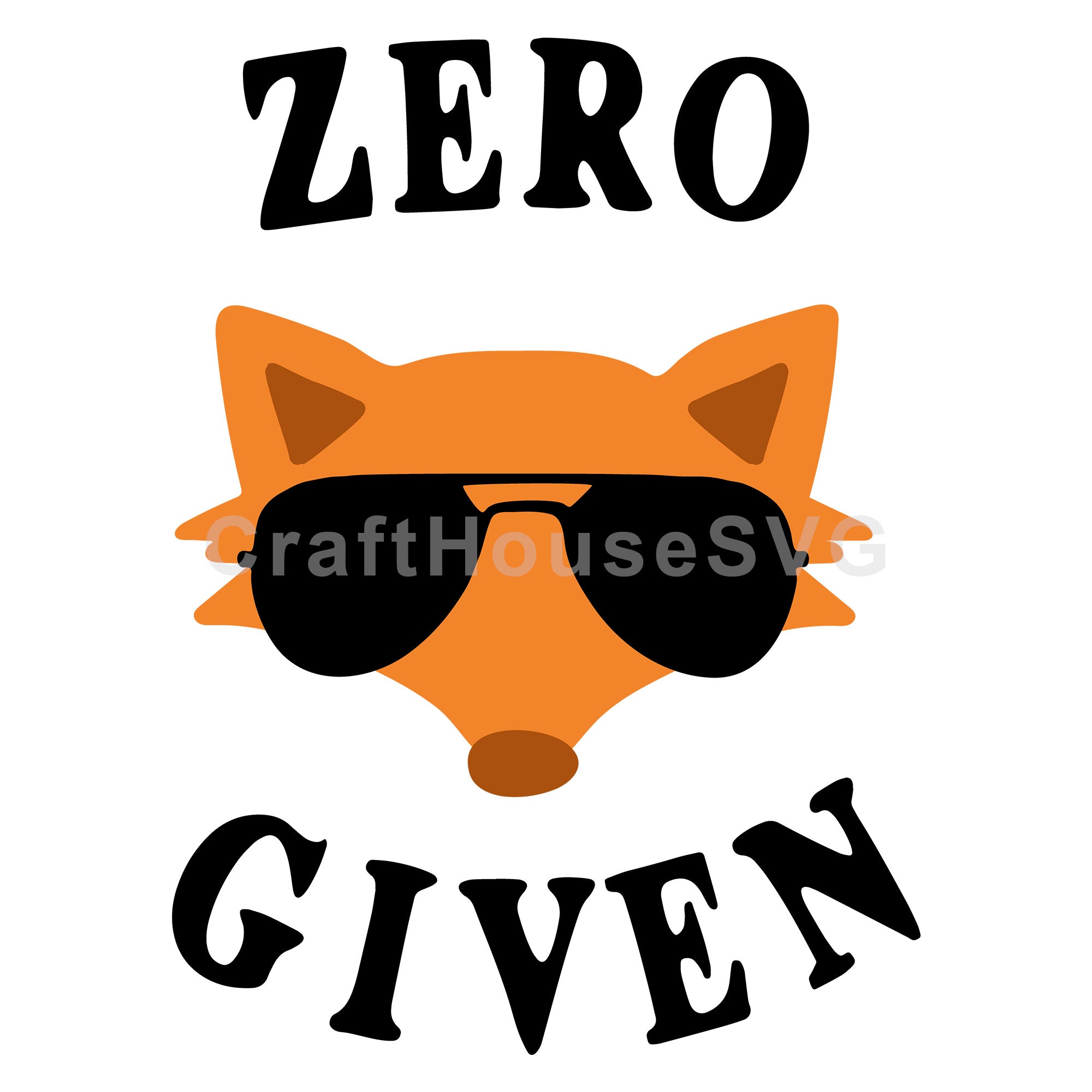 Zero fox given SVG