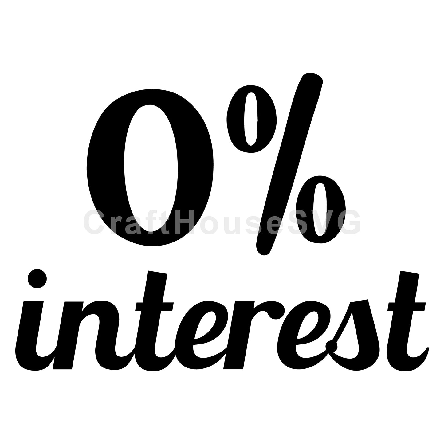 Zero percent interest SVG