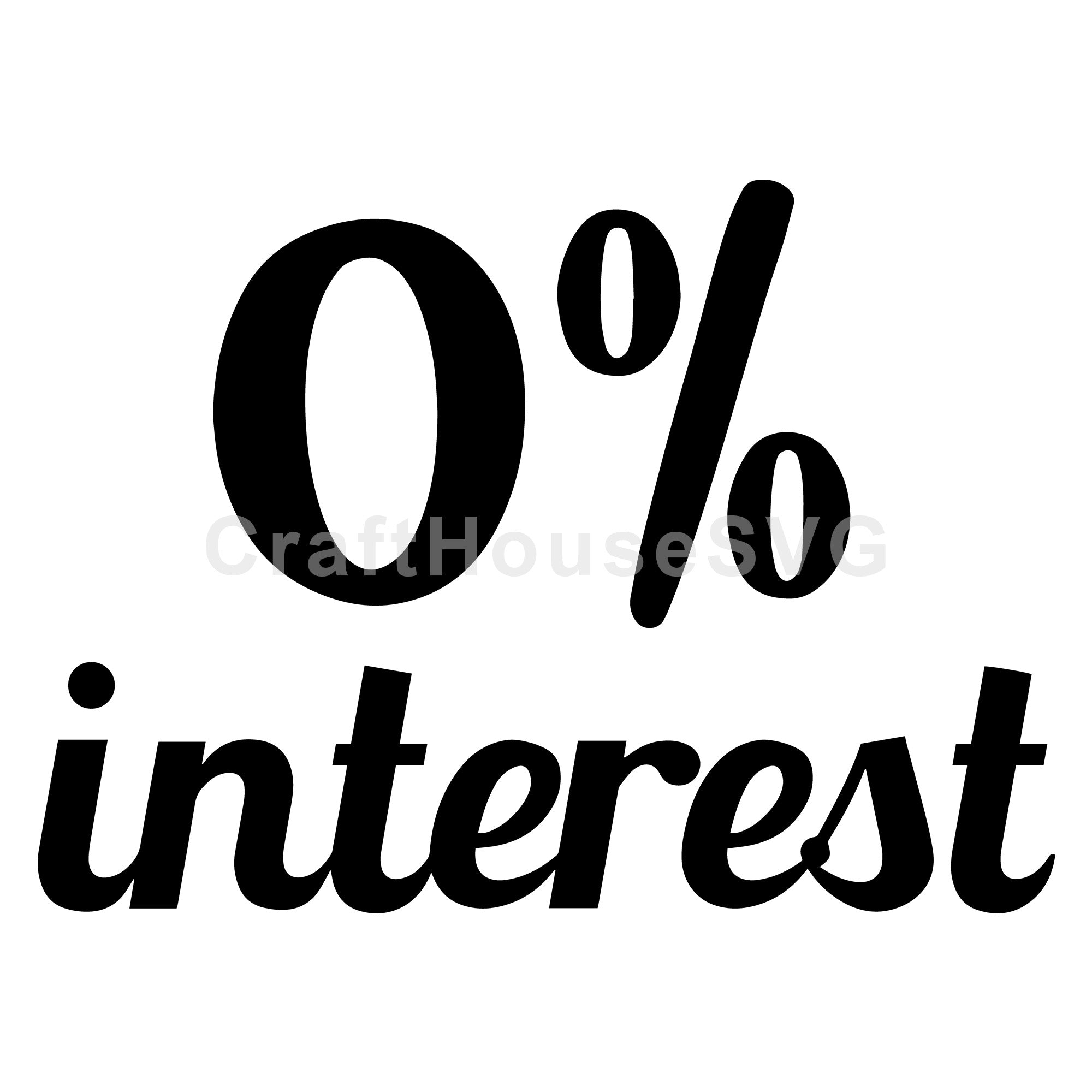 Zero percent interest SVG