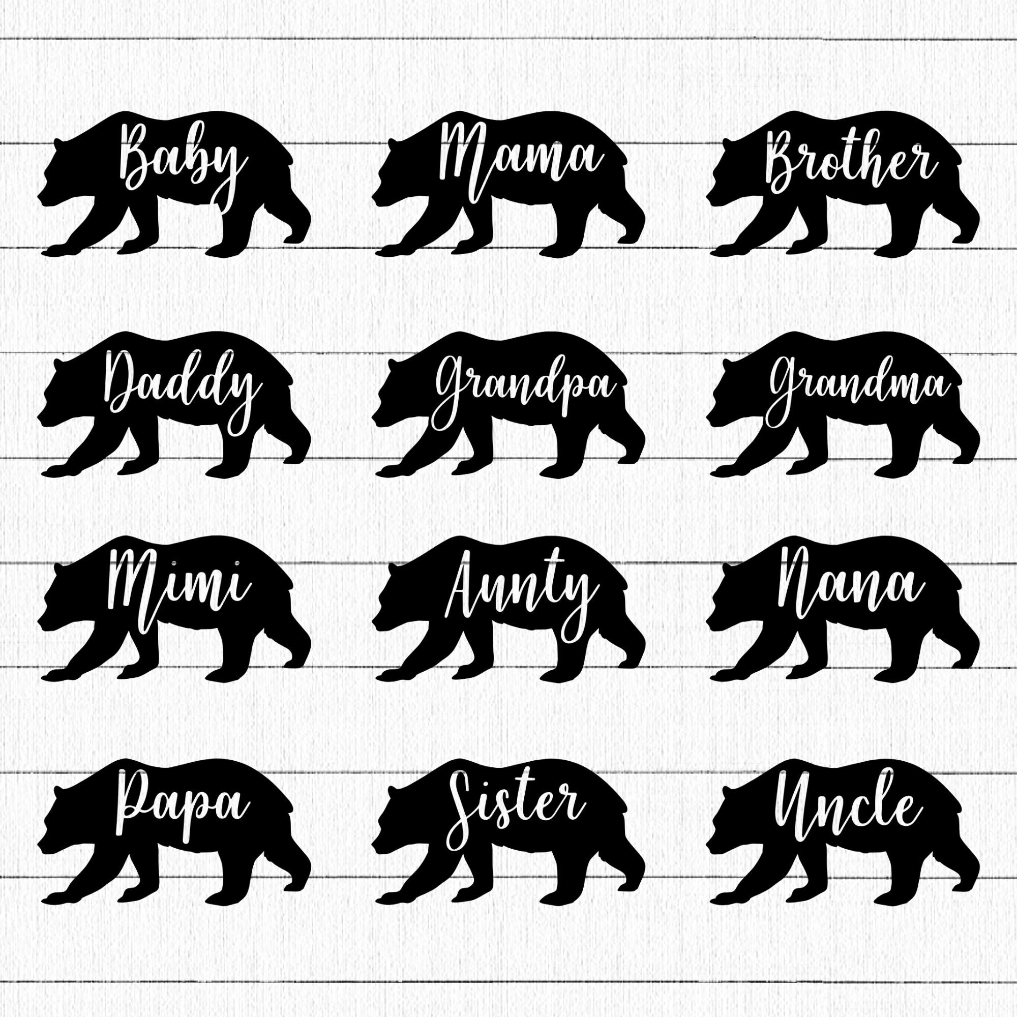 Bear Family SVG | M15F4