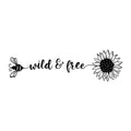 Bee Wild and Free SVG design for Cricut, Silhouette, laser cutting, vinyl, sublimation, and bee craft projects.