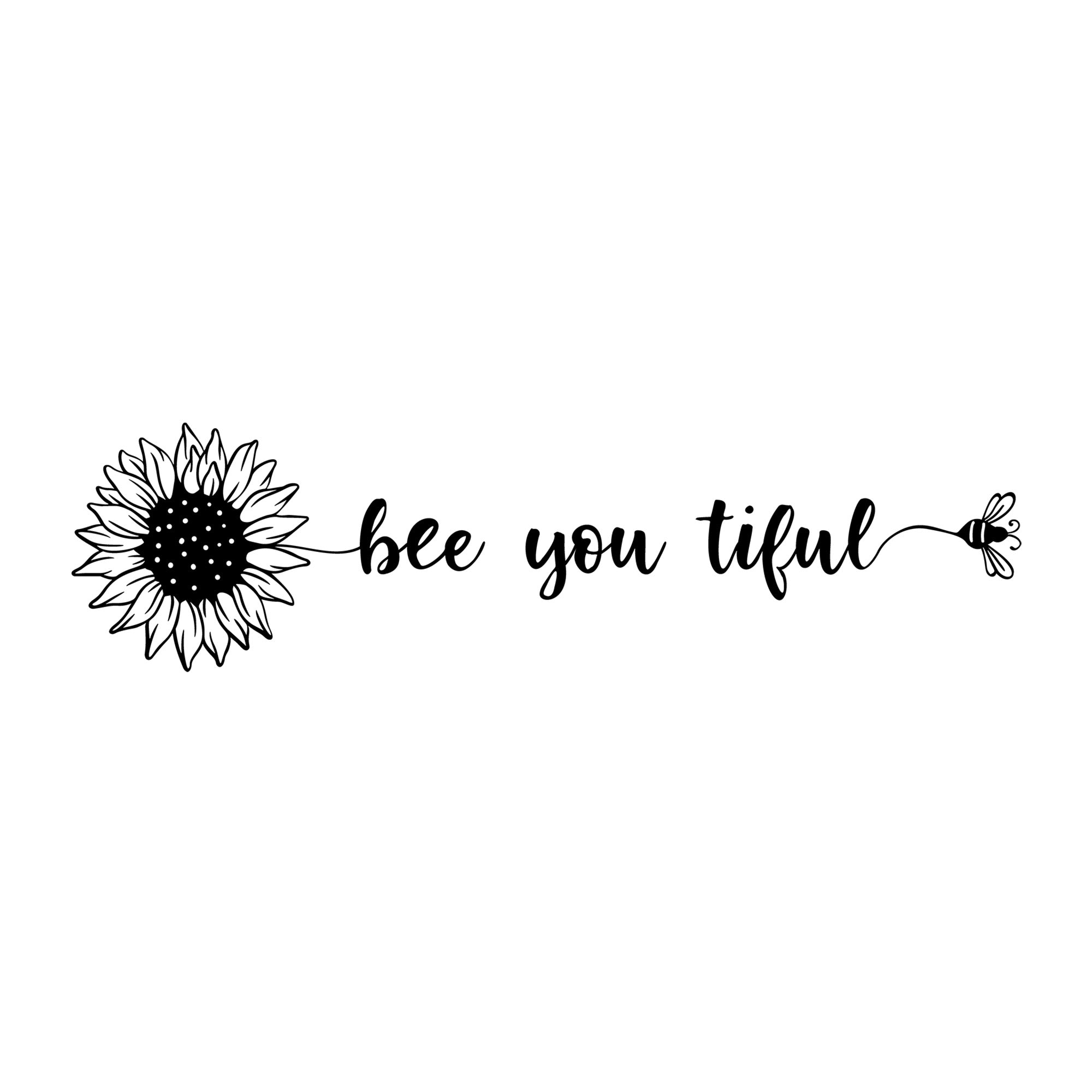 Bee You Tiful SVG design for Cricut, Silhouette, laser cutting, vinyl, sublimation, and bee craft projects.