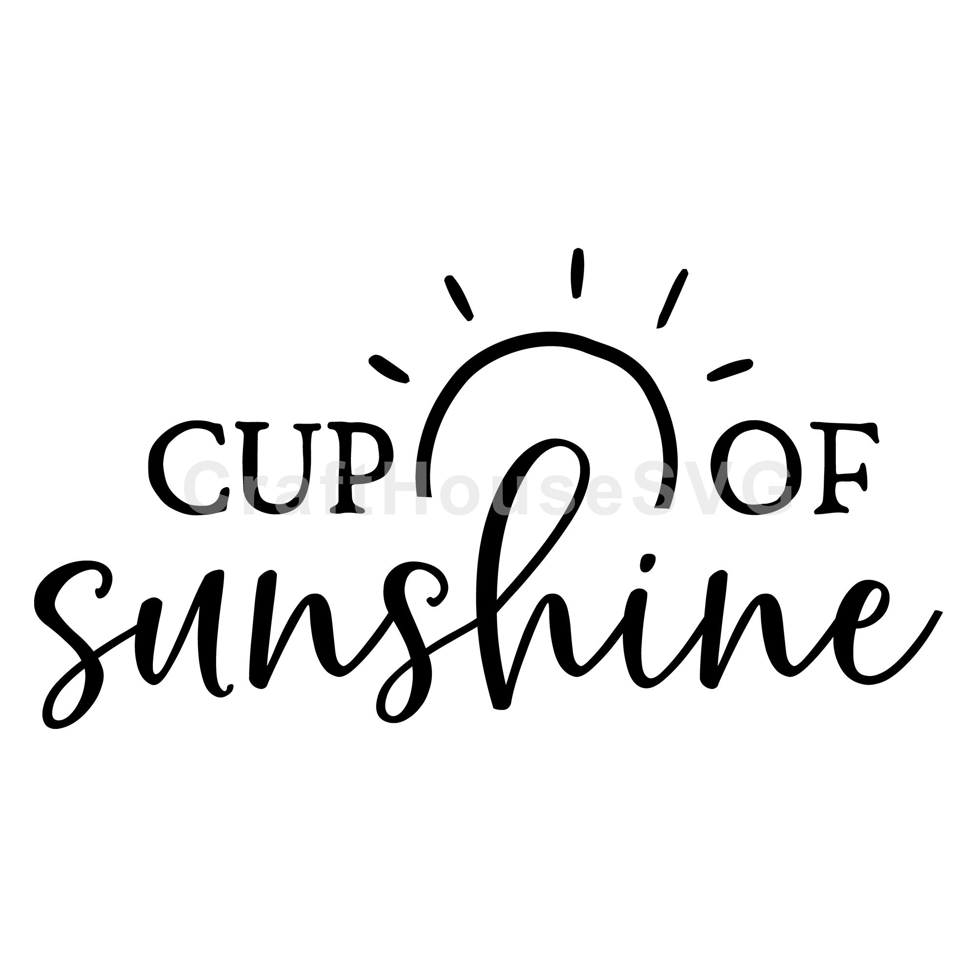 Cup of sunshine SVG