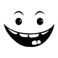 Cartoon Face SVG design for Cricut, Silhouette, laser cutting, vinyl, sublimation, and craft projects.