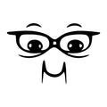 Cartoon Face SVG design for Cricut, Silhouette, laser cutting, vinyl, sublimation, and craft projects.
