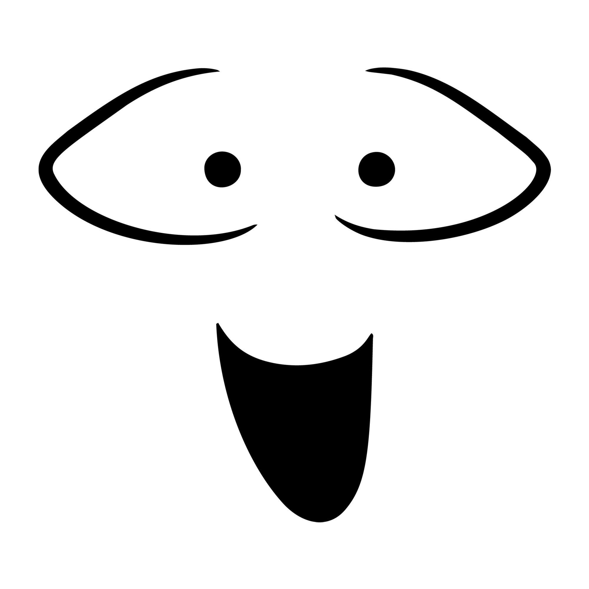 Cartoon Face SVG design for Cricut, Silhouette, laser cutting, vinyl, sublimation, and craft projects.
