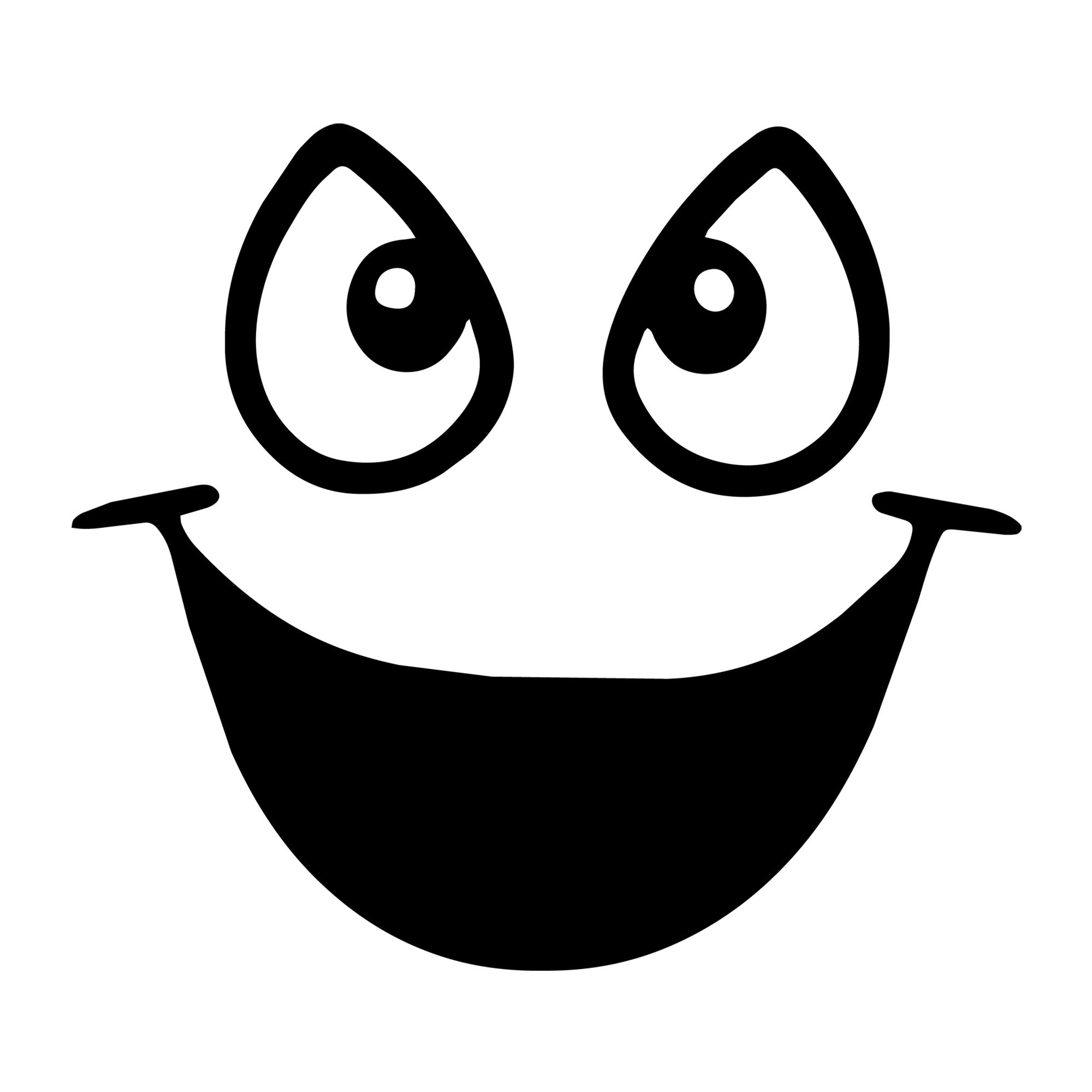 Cartoon Face SVG design for Cricut, Silhouette, laser cutting, vinyl, sublimation, and craft projects.