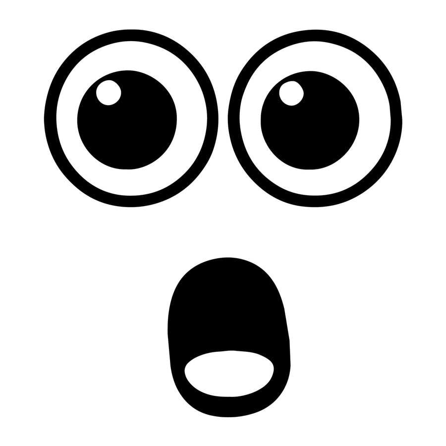 Cartoon Face SVG design for Cricut, Silhouette, laser cutting, vinyl, sublimation, and craft projects.