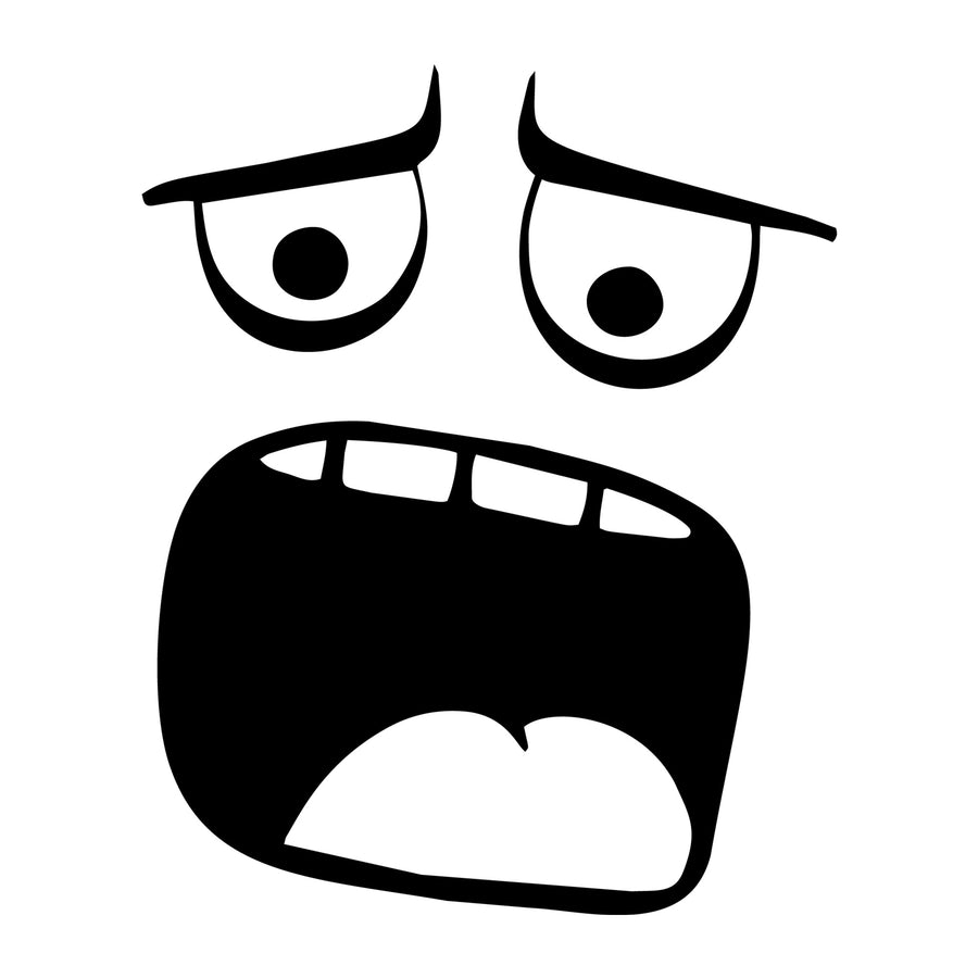 Cartoon Face SVG design for Cricut, Silhouette, laser cutting, vinyl, sublimation, and craft projects.