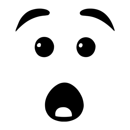 Cartoon Face SVG design for Cricut, Silhouette, laser cutting, vinyl, sublimation, and craft projects.