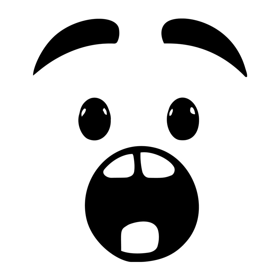 Cartoon Face SVG design for Cricut, Silhouette, laser cutting, vinyl, sublimation, and craft projects.