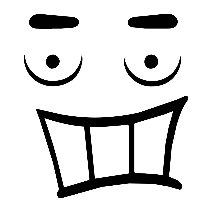 Cartoon Face SVG design for Cricut, Silhouette, laser cutting, vinyl, sublimation, and craft projects.