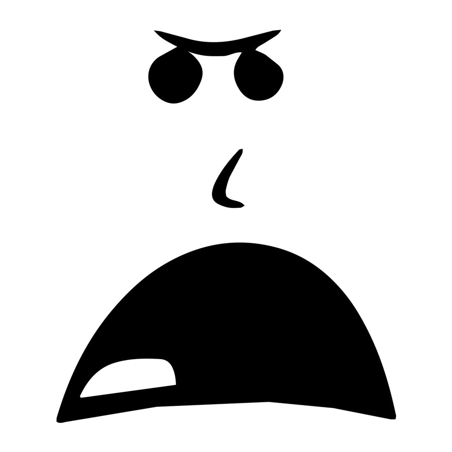 Cartoon Face SVG design for Cricut, Silhouette, laser cutting, vinyl, sublimation, and craft projects.