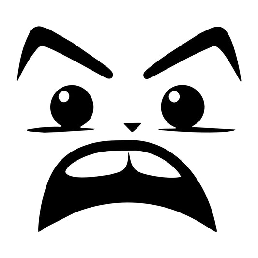 Cartoon Face SVG design for Cricut, Silhouette, laser cutting, vinyl, sublimation, and craft projects.