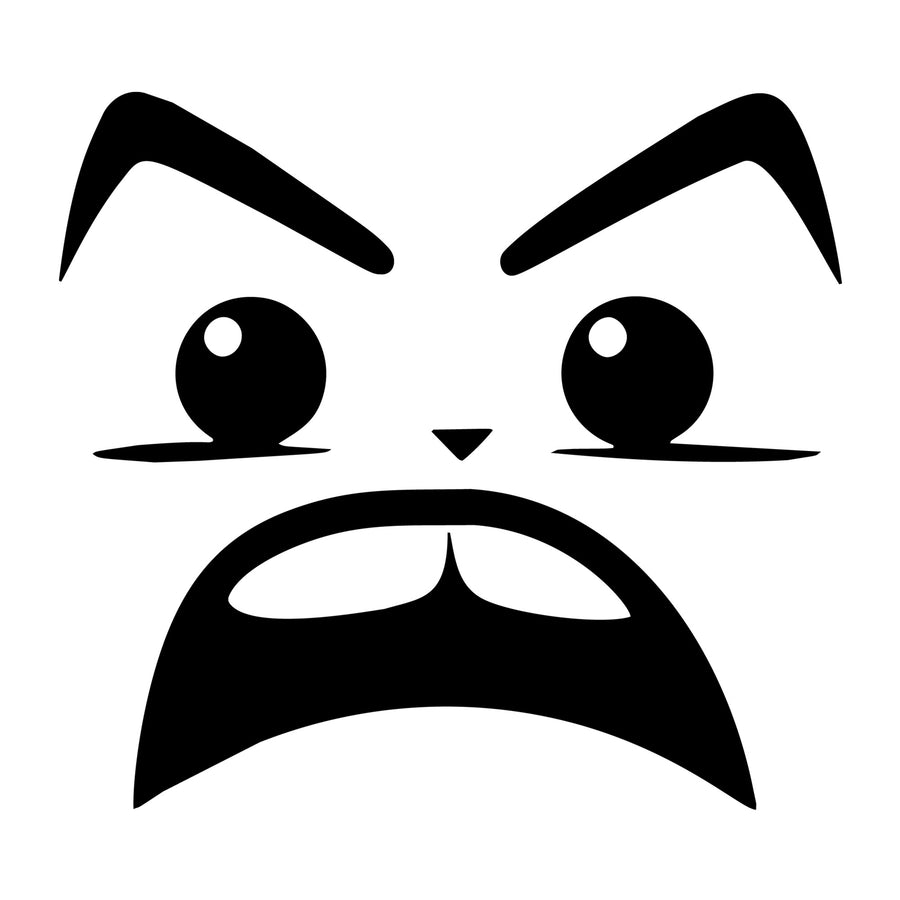 Cartoon Face SVG design for Cricut, Silhouette, laser cutting, vinyl, sublimation, and craft projects.