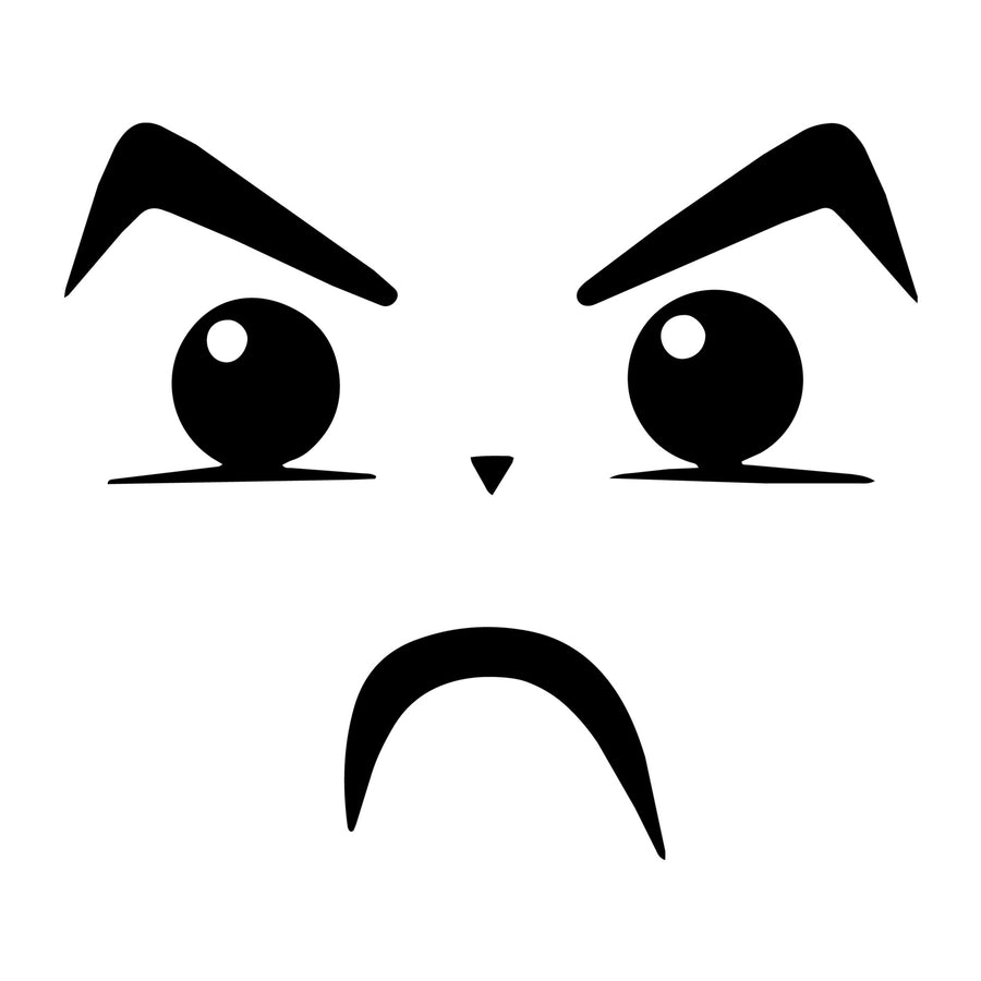 Cartoon Face SVG design for Cricut, Silhouette, laser cutting, vinyl, sublimation, and craft projects.