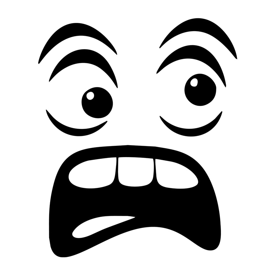 Cartoon Face SVG design for Cricut, Silhouette, laser cutting, vinyl, sublimation, and craft projects.