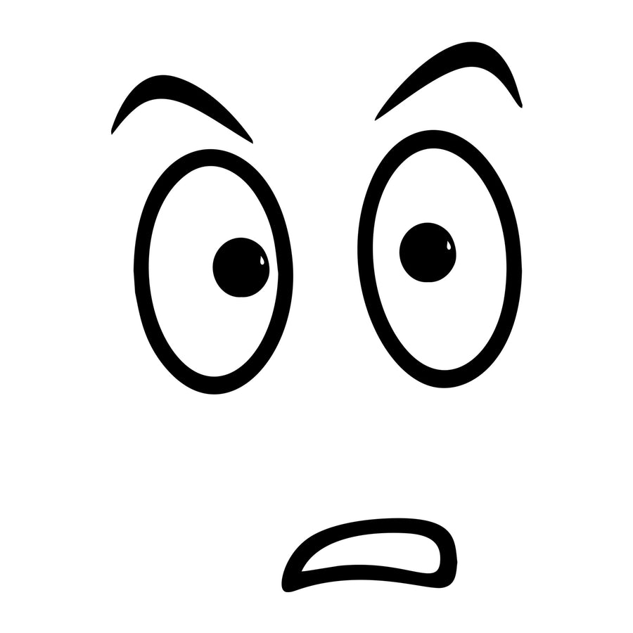 Cartoon Face SVG design for Cricut, Silhouette, laser cutting, vinyl, sublimation, and craft projects.