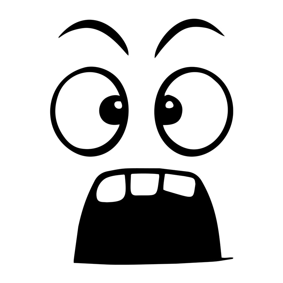 Cartoon Face SVG design for Cricut, Silhouette, laser cutting, vinyl, sublimation, and craft projects.