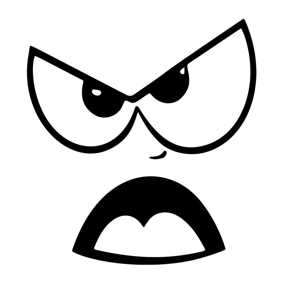Cartoon Face SVG design for Cricut, Silhouette, laser cutting, vinyl, sublimation, and craft projects.
