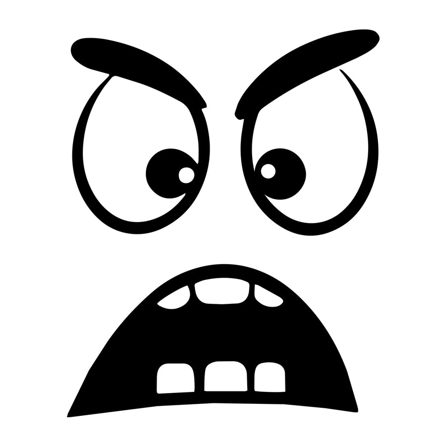 Cartoon Face SVG design for Cricut, Silhouette, laser cutting, vinyl, sublimation, and craft projects.