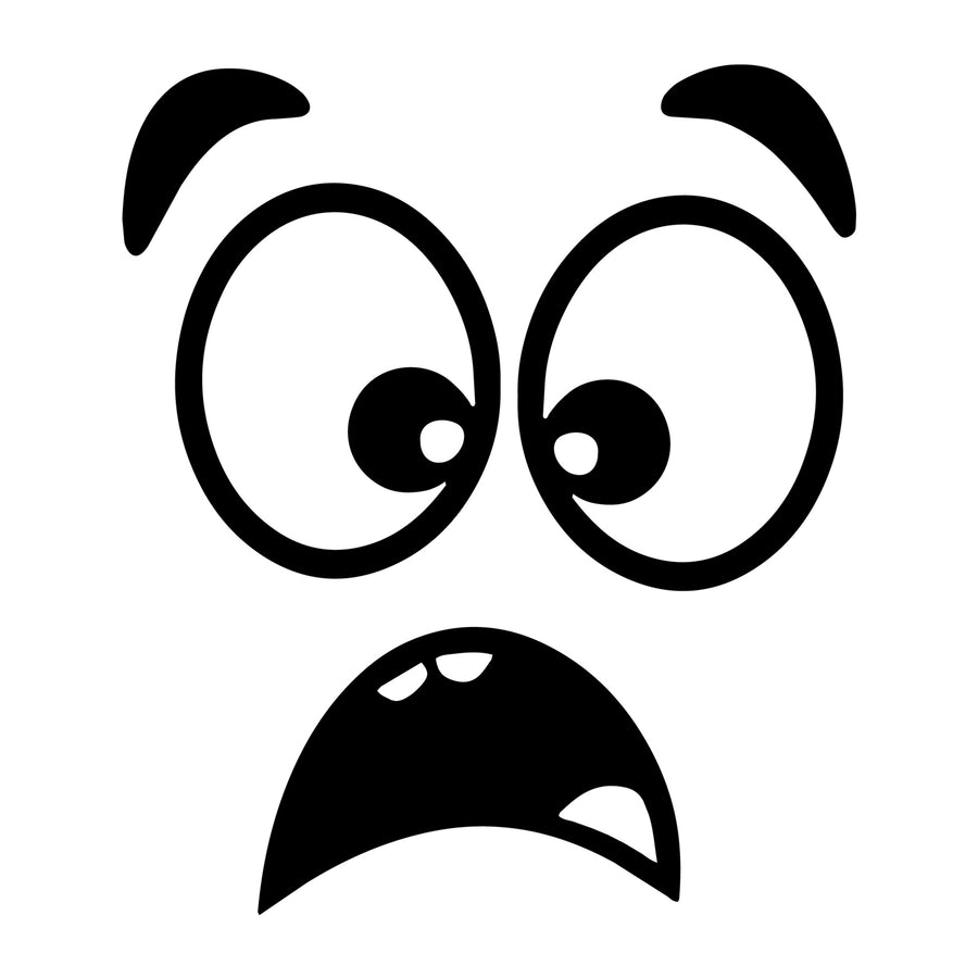 Cartoon Face SVG design for Cricut, Silhouette, laser cutting, vinyl, sublimation, and craft projects.
