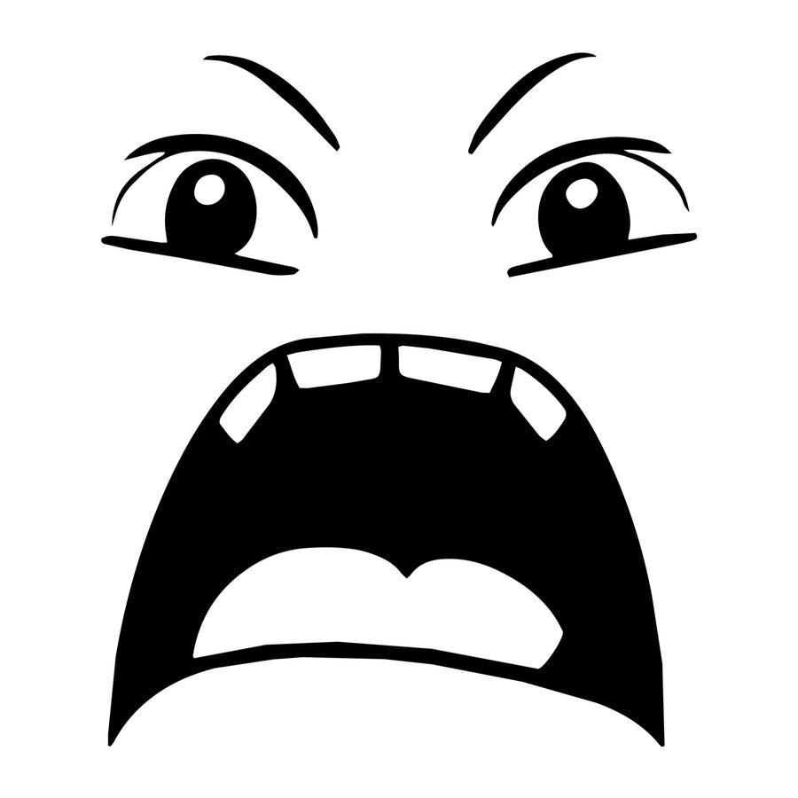 Cartoon Face SVG design for Cricut, Silhouette, laser cutting, vinyl, sublimation, and craft projects.