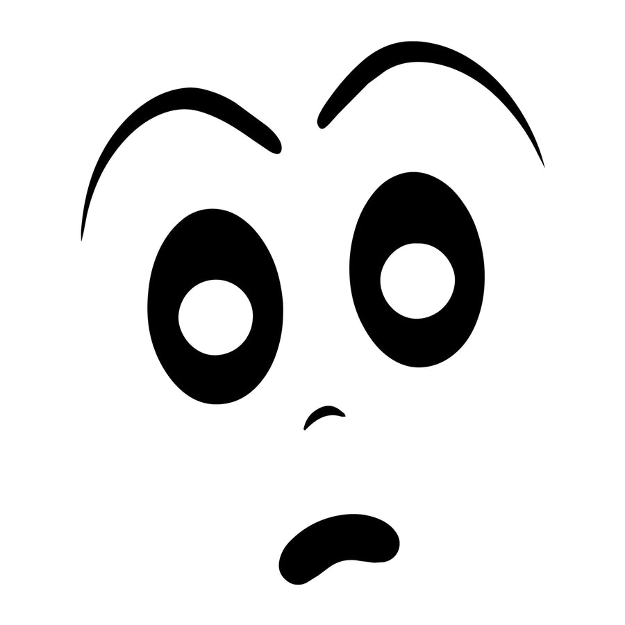Cartoon Face SVG design for Cricut, Silhouette, laser cutting, vinyl, sublimation, and craft projects.