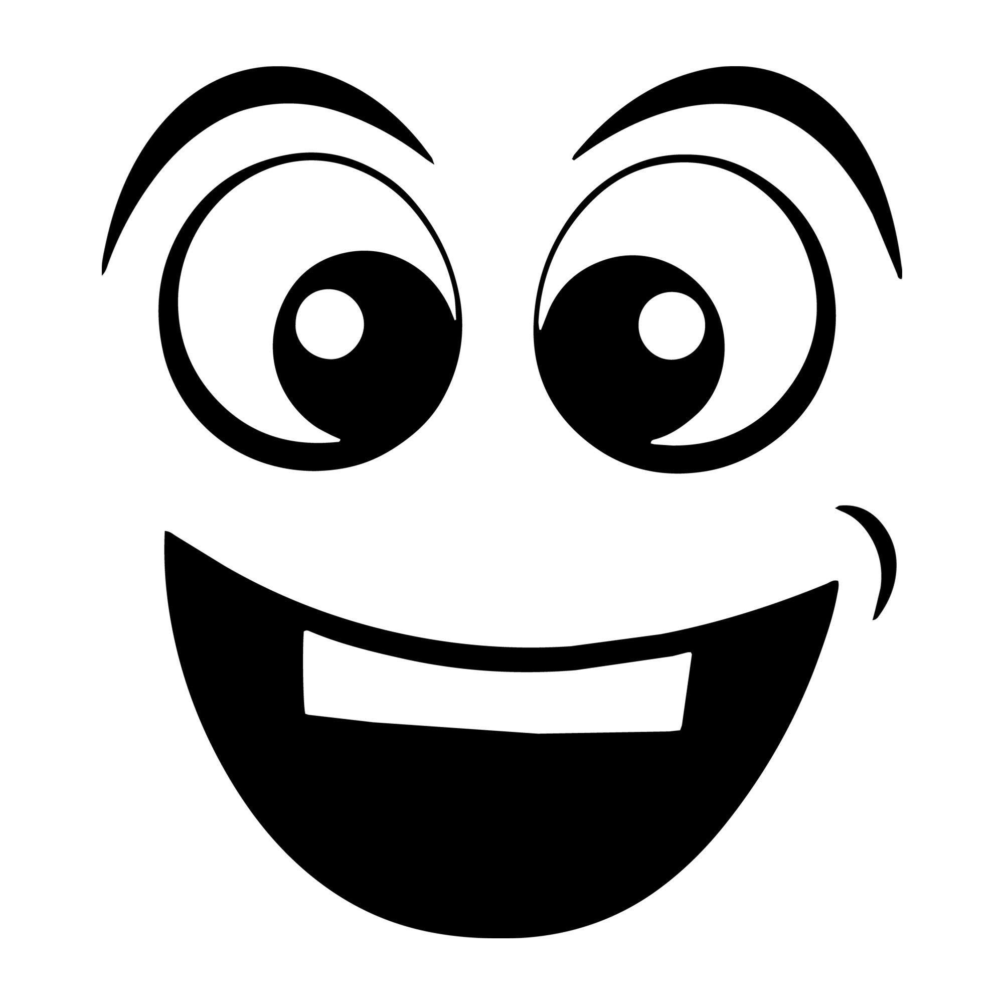 Cartoon Face SVG design for Cricut, Silhouette, laser cutting, vinyl, sublimation, and craft projects.