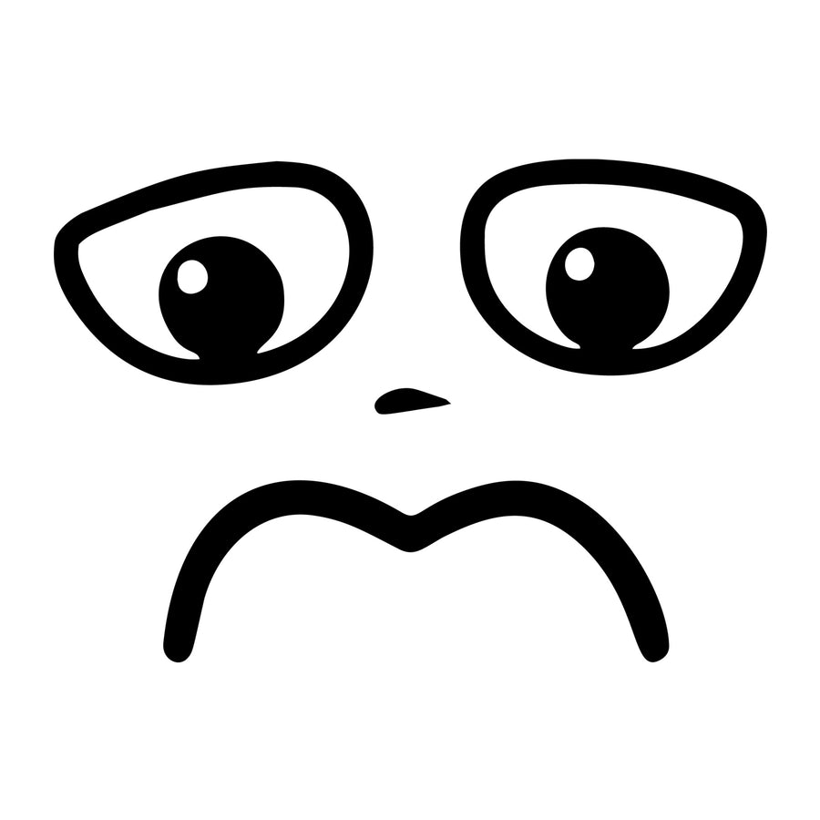 Cartoon Face SVG design for Cricut, Silhouette, laser cutting, vinyl, sublimation, and craft projects.