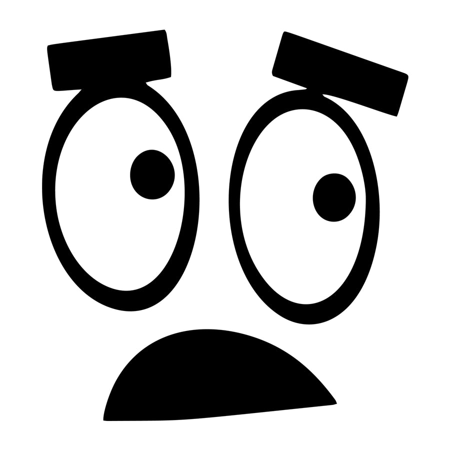Cartoon Face SVG design for Cricut, Silhouette, laser cutting, vinyl, sublimation, and craft projects.
