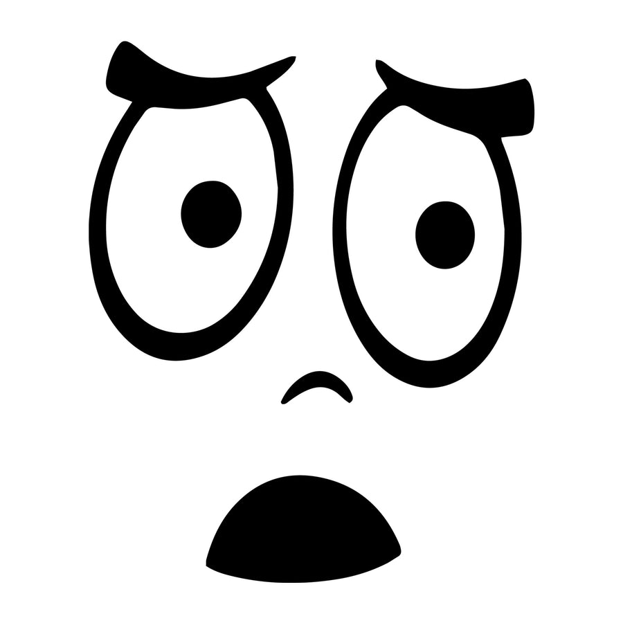 Cartoon Face SVG design for Cricut, Silhouette, laser cutting, vinyl, sublimation, and craft projects.