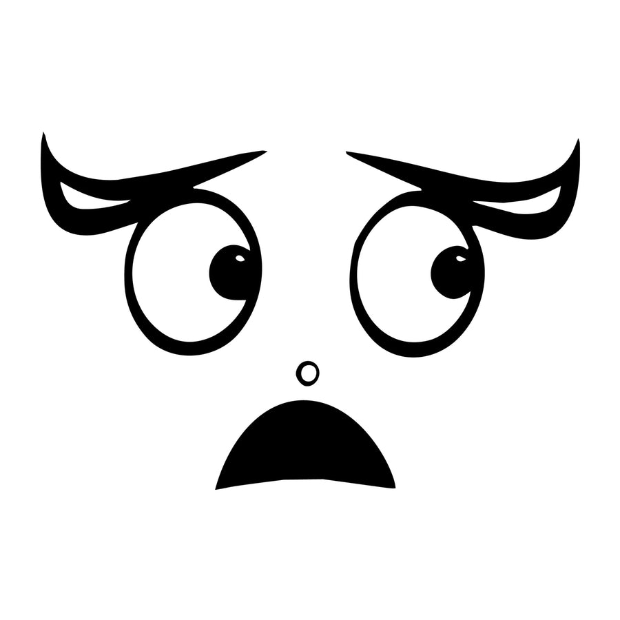 Cartoon Face SVG design for Cricut, Silhouette, laser cutting, vinyl, sublimation, and craft projects.