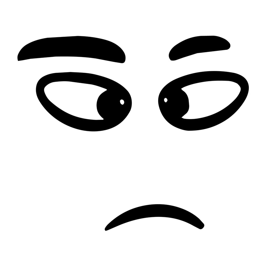 Cartoon Face SVG design for Cricut, Silhouette, laser cutting, vinyl, sublimation, and craft projects.