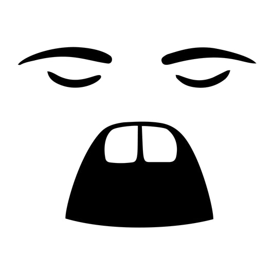Cartoon Face SVG design for Cricut, Silhouette, laser cutting, vinyl, sublimation, and craft projects.