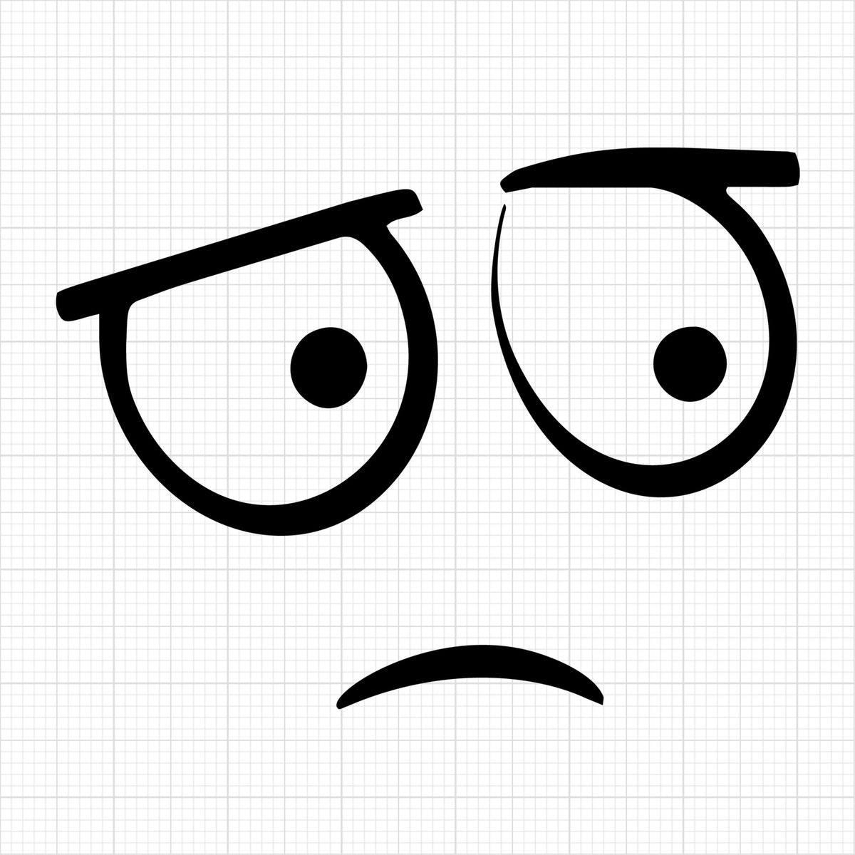 cartoon face 60
