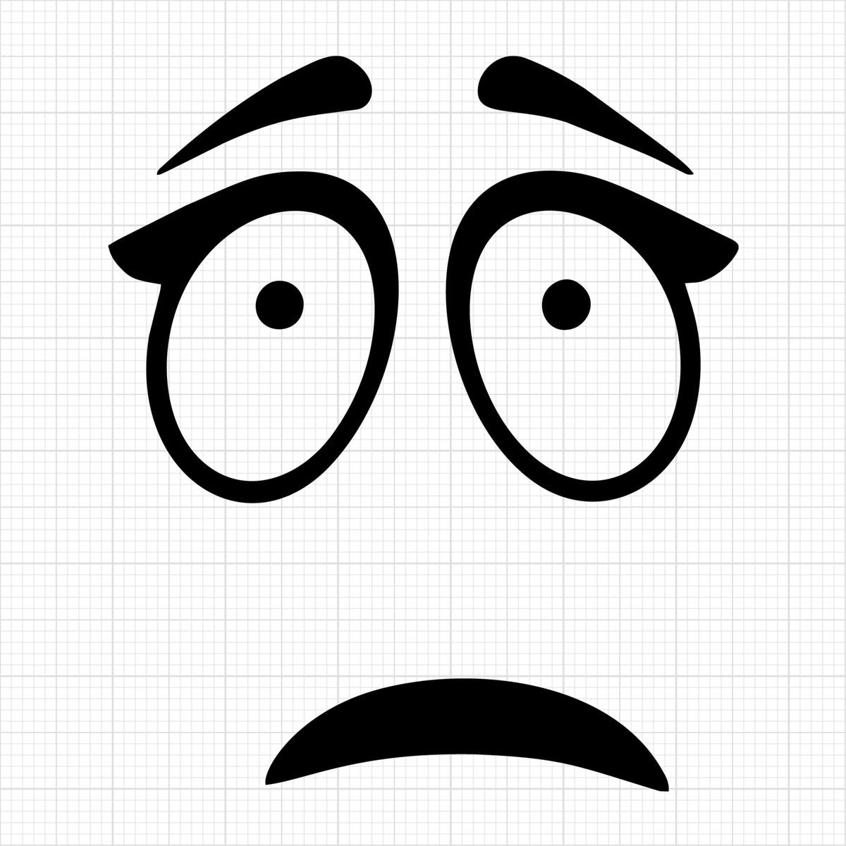 cartoon face 70