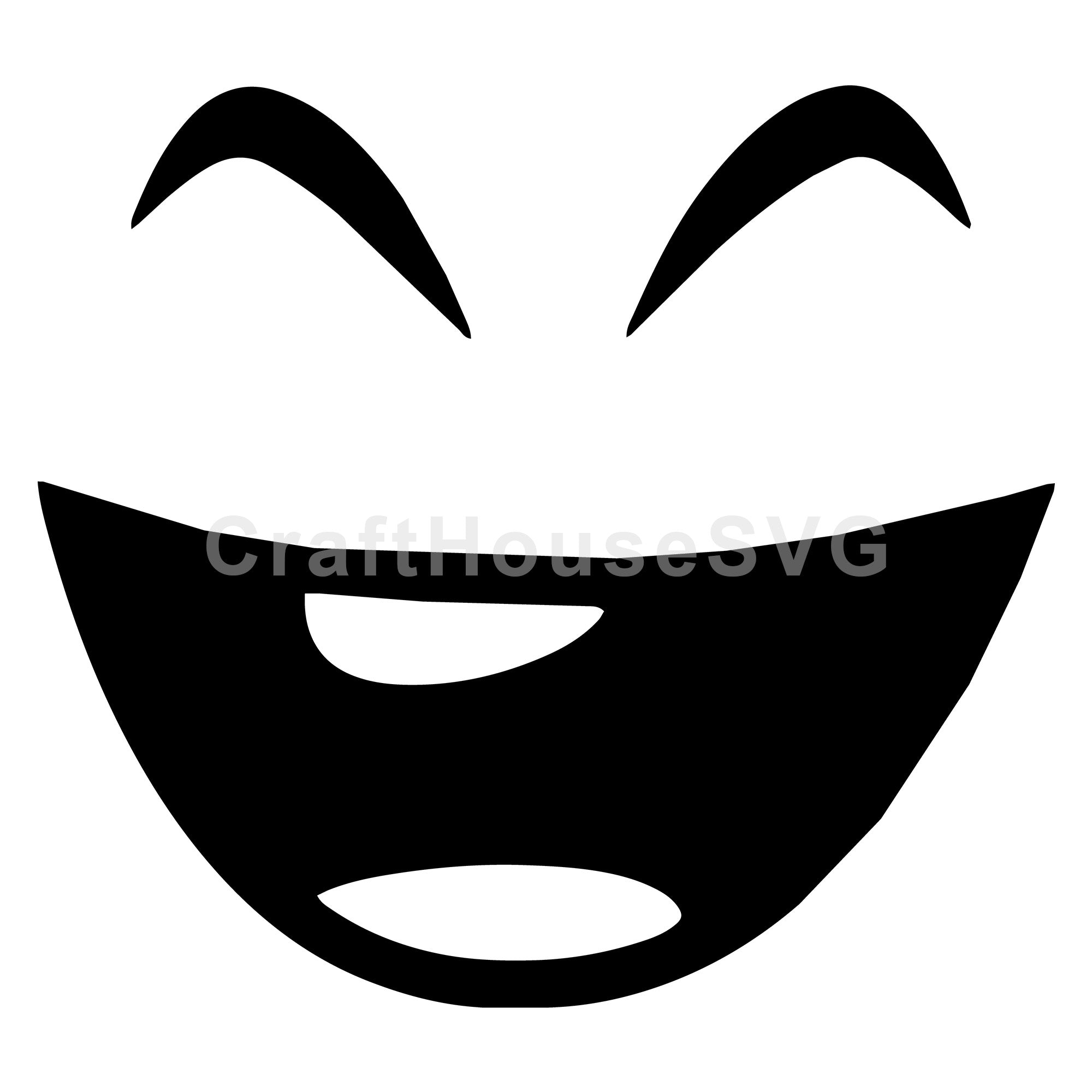 Laughing Cartoon Face SVG