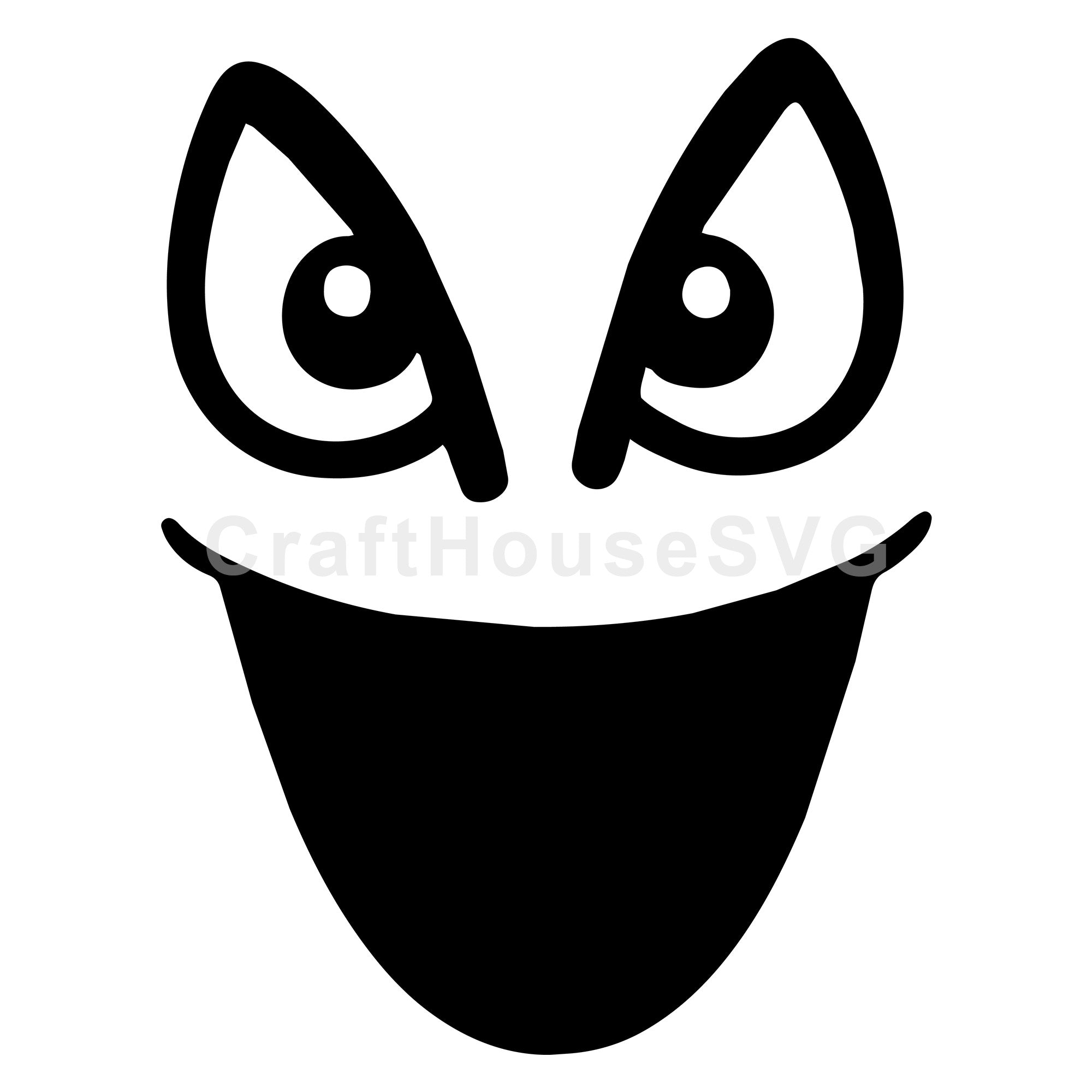 Sneaky Cartoon Face SVG