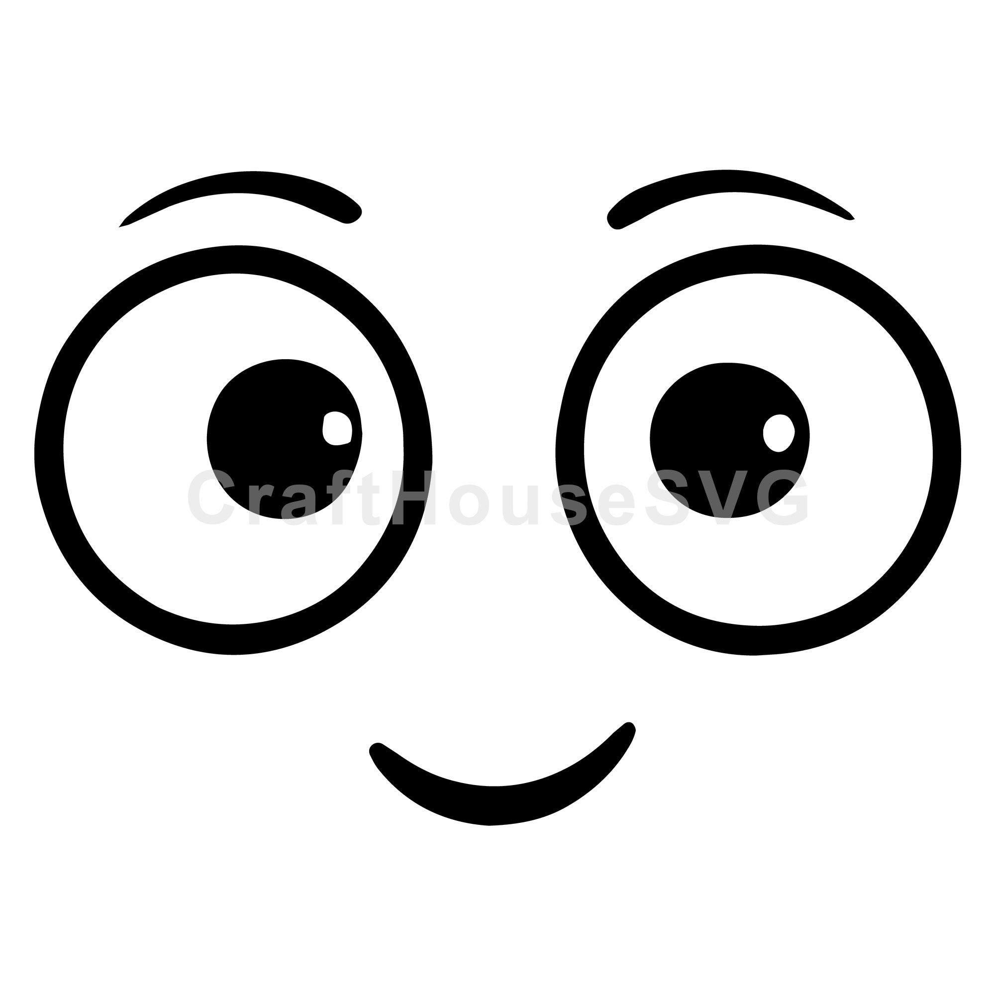 Innocent Cartoon Face SVG