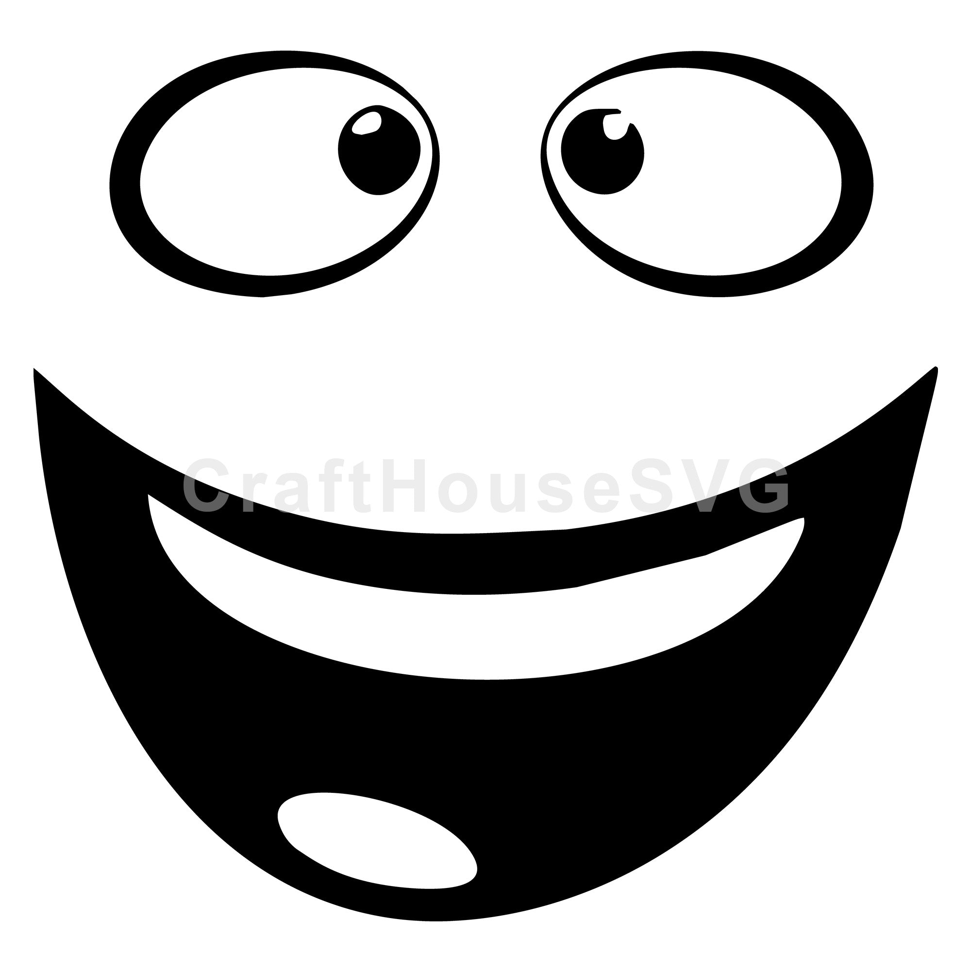 Silly Cartoon Face SVG