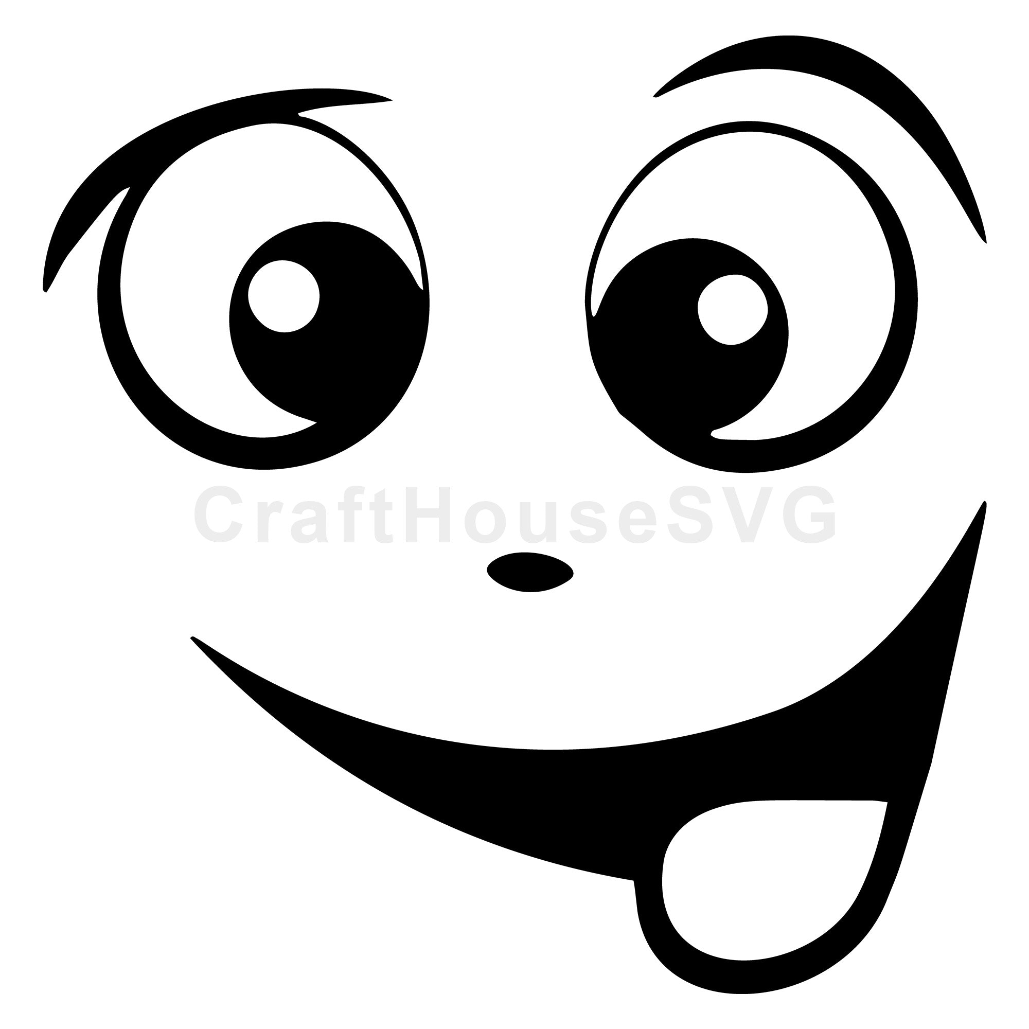 Playful Cartoon Face SVG