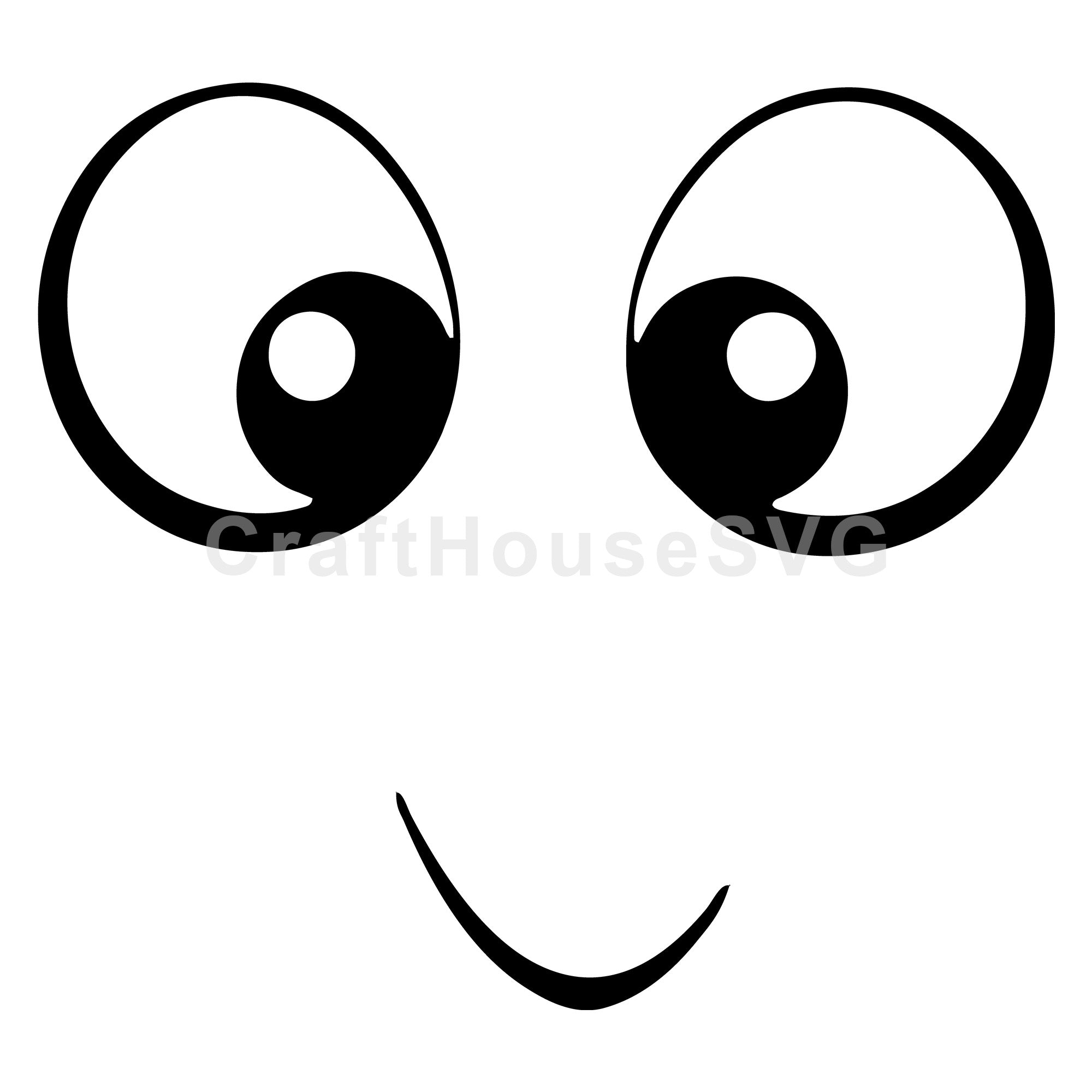 Cute Cartoon Face SVG