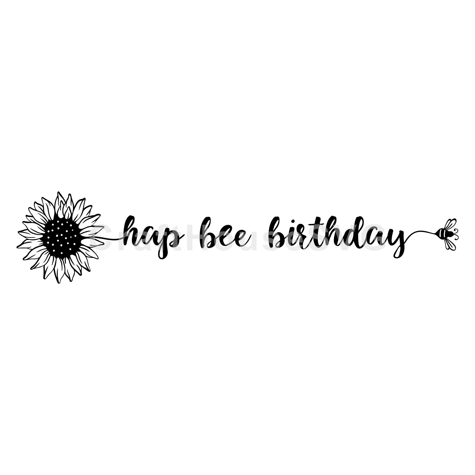 Hap Bee Birthday SVG Bee Theme Birthday Cut File