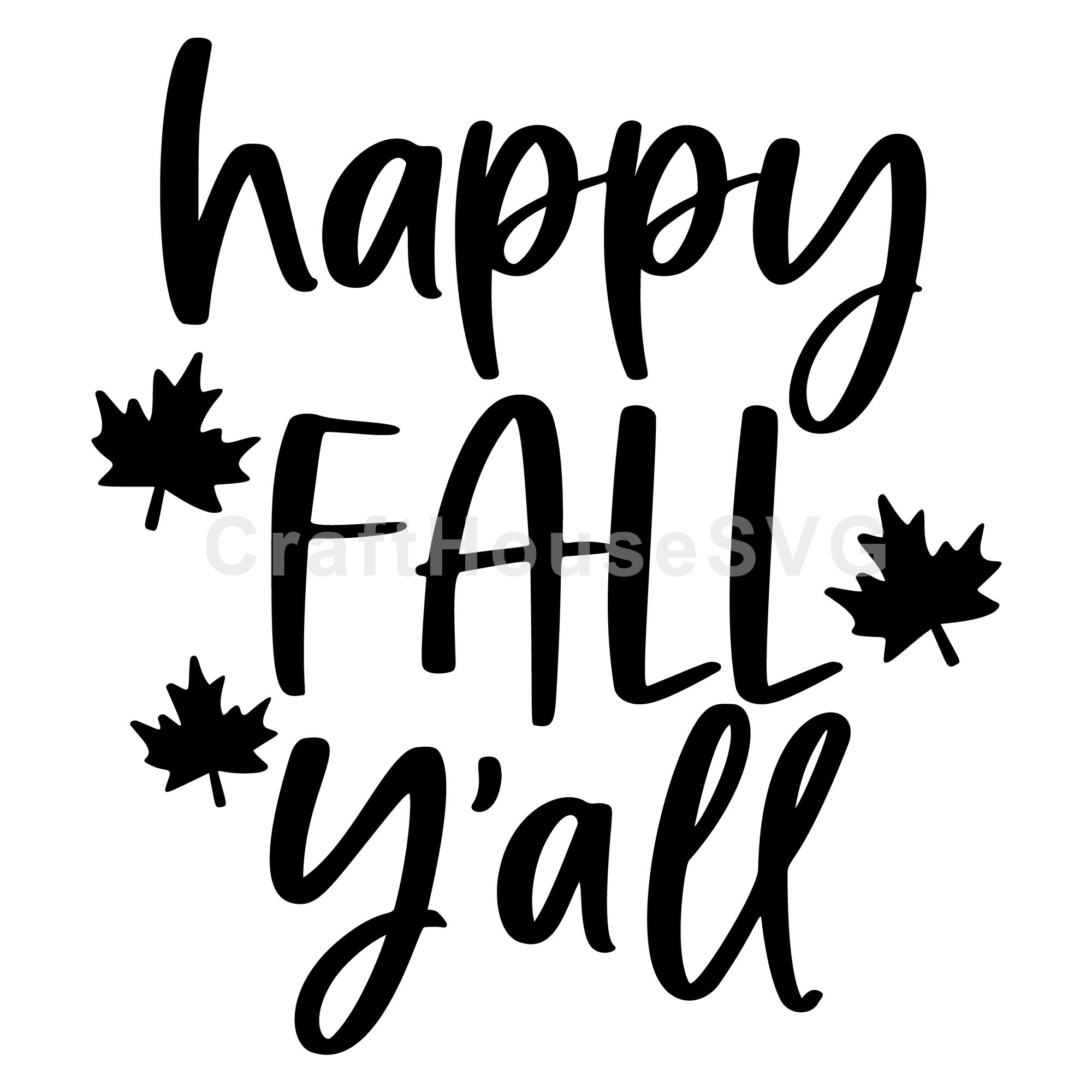 Happy fall y'all SVG