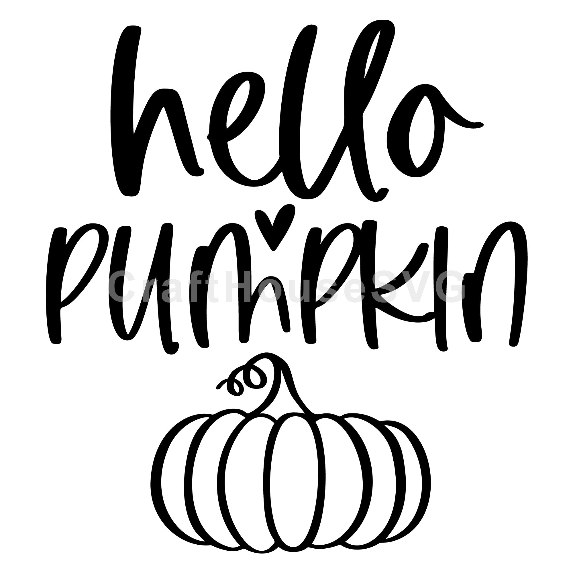 Hello pumpkin SVG