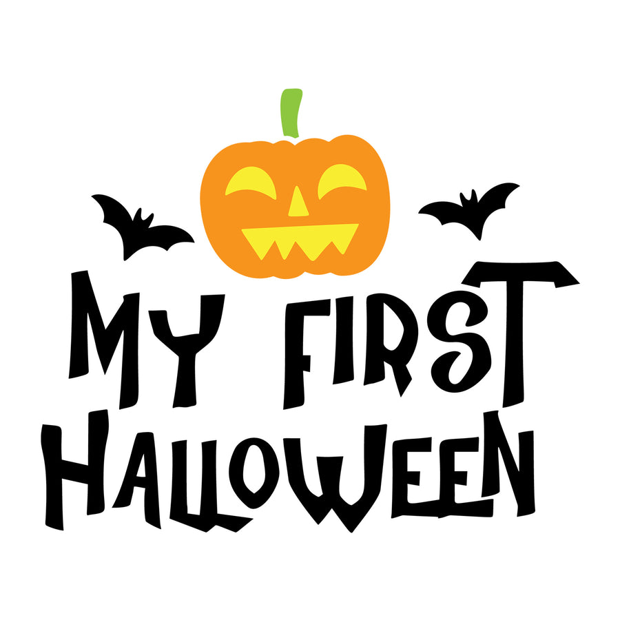 My First Halloween SVG design for Cricut, Silhouette, laser cutting, vinyl, sublimation, and Halloween craft projects.