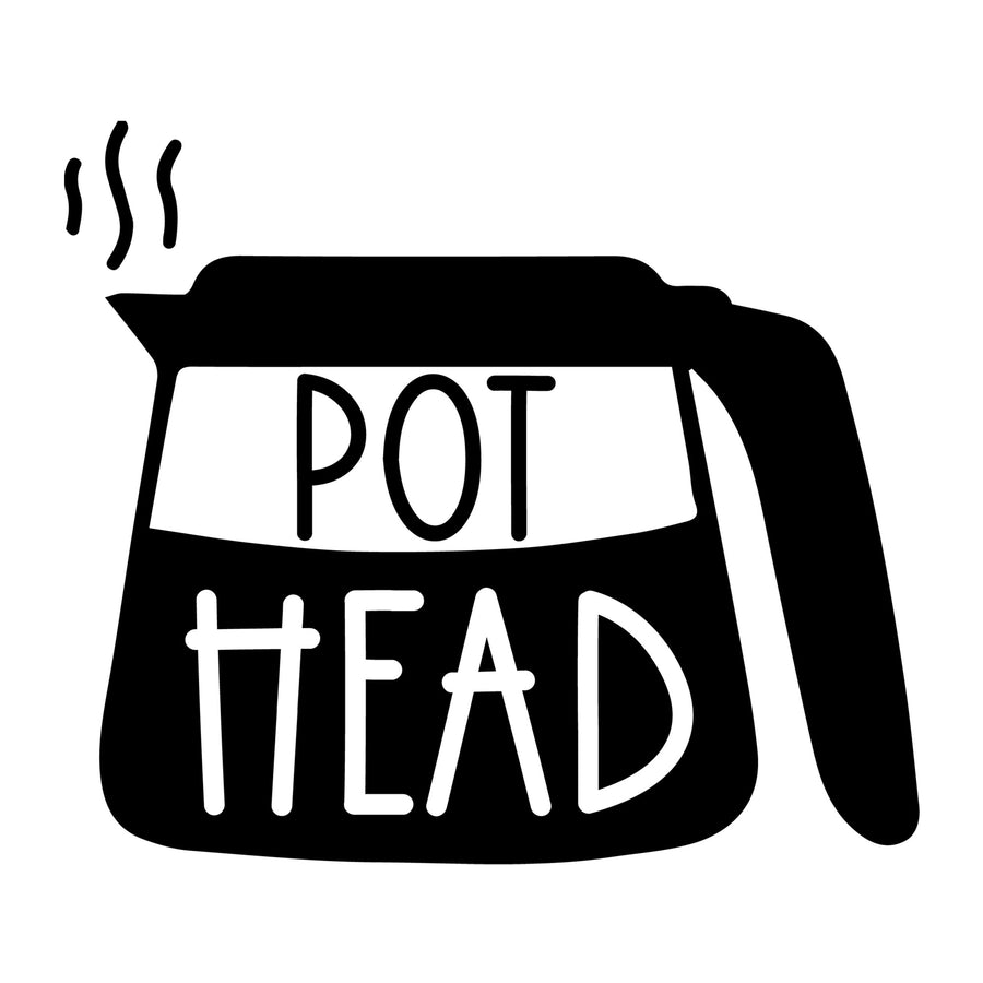 Pot Head SVG design for Cricut, Silhouette, laser cutting, vinyl, sublimation, coffee shirts, mugs, decals, and DIY craft projects.