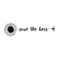 Save The Bees SVG design for Cricut, Silhouette, laser cutting, vinyl, sublimation, and bee craft projects.